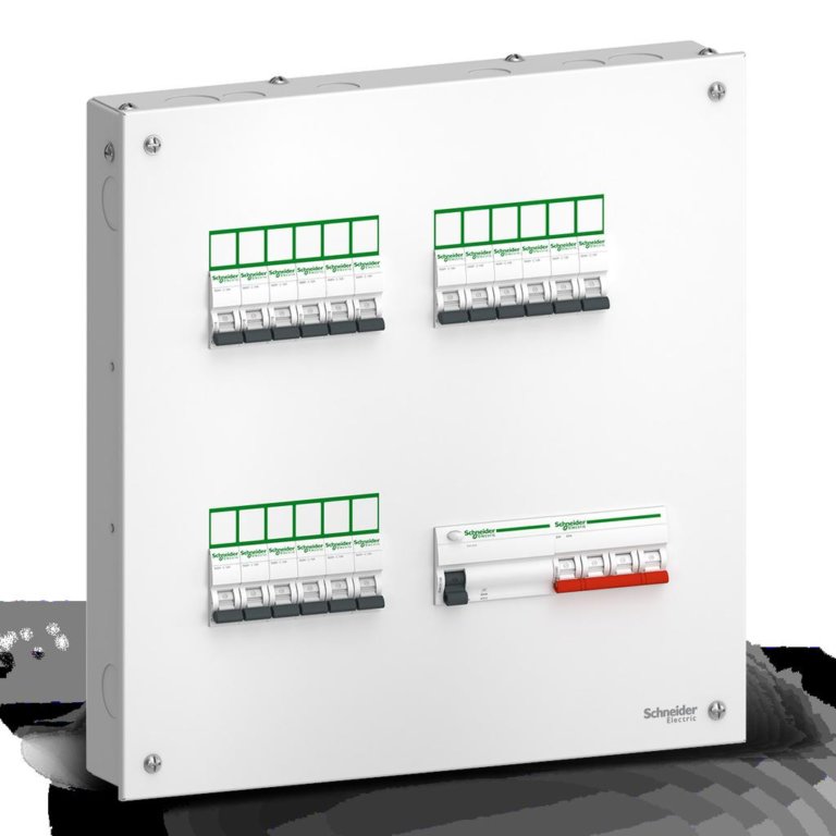 Buy Schneider Electric Acti 9 4 Way TPN DB Single Door Metal IP 30 8